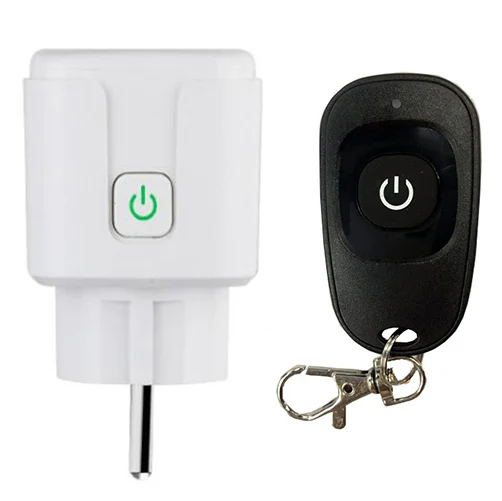 433MHZ AC 110V 220V RF Wireless Remote Control Switch Socket Power EU Electrical Outlet 20m Transmitter