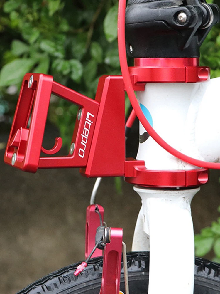 

Front Carrier Cycling Parts For Brompton Aluminum Alloy Pig Nose Pan Carrier Block For Brompton Bicycle bag Basket Accessories