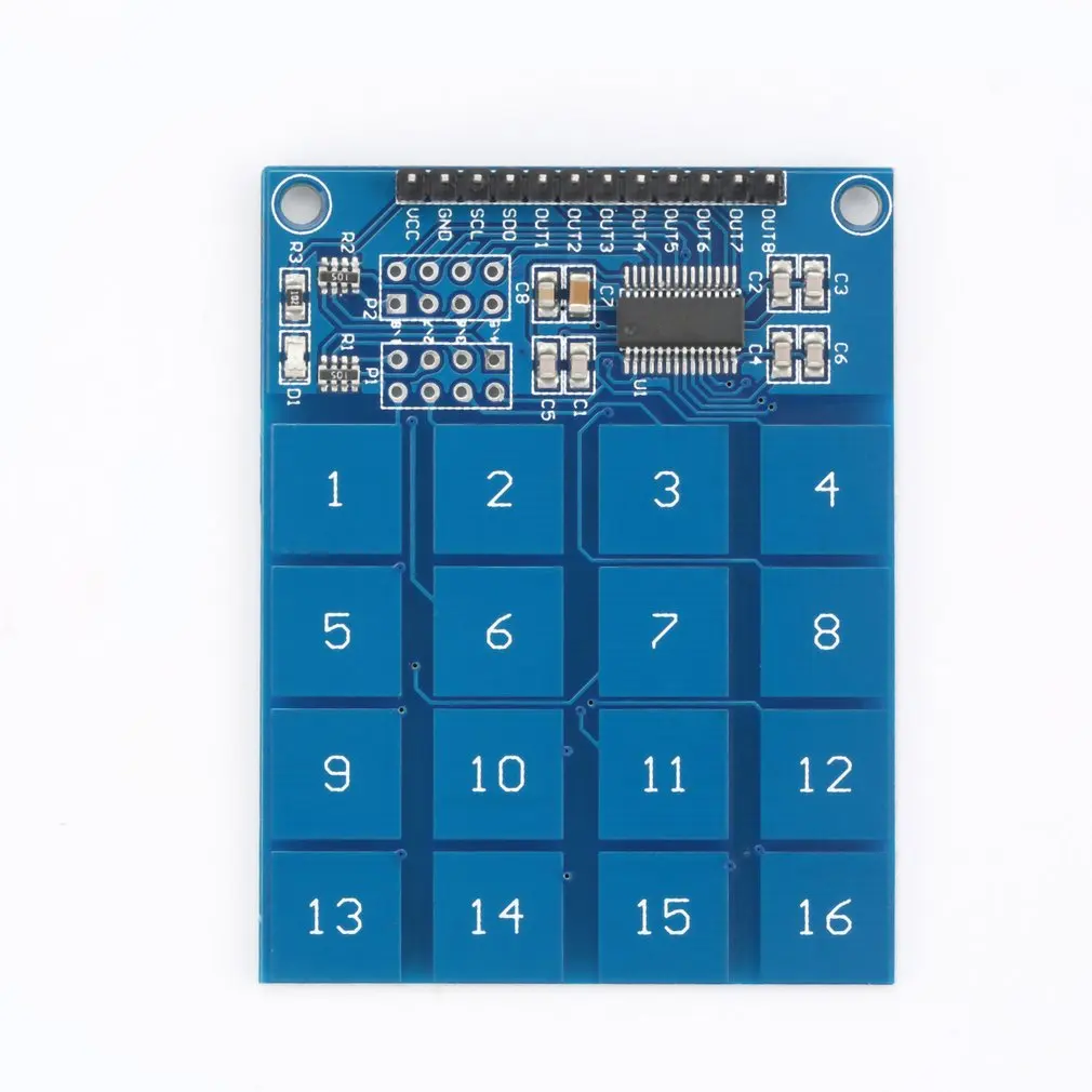 TTP229 2 4 V 5 16 канальный цифровой емкостный сенсорный выключатель Сенсор модуль