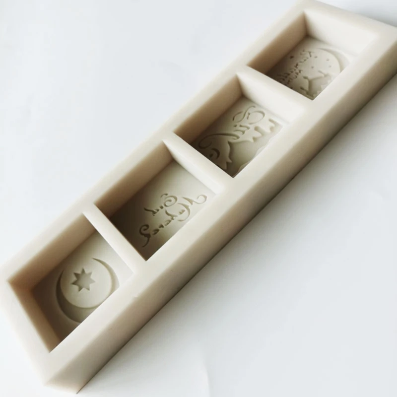 

Eid Mubarak Words Silicone Mold Fondant Mousse Cake Chocolate Decorating Mould DIY Kitchen Baking Tools