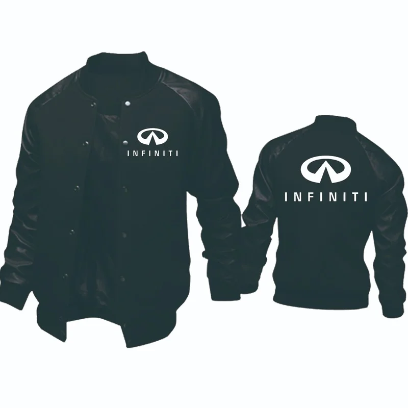 

NEW Fashion Spring Autumn Men jacket Infiniti Car Logo Printing Men's pullover high quality Pure cotton Men's baseball uniform