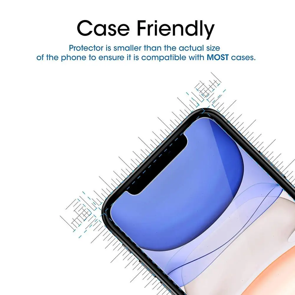 Для iPhone XS Max X S XR 11 Pro 11Pro 8 Защитная пленка из закаленного стекла защита экрана verre