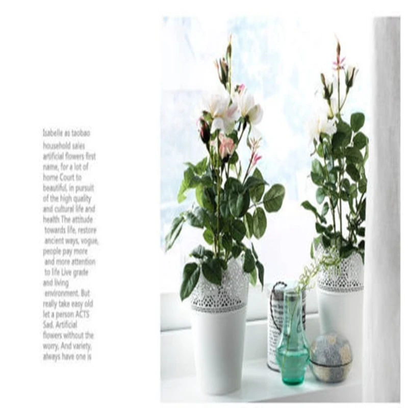 Кружевная Цветочная ваза для растений горшок Ручка кисти макияжа держатель