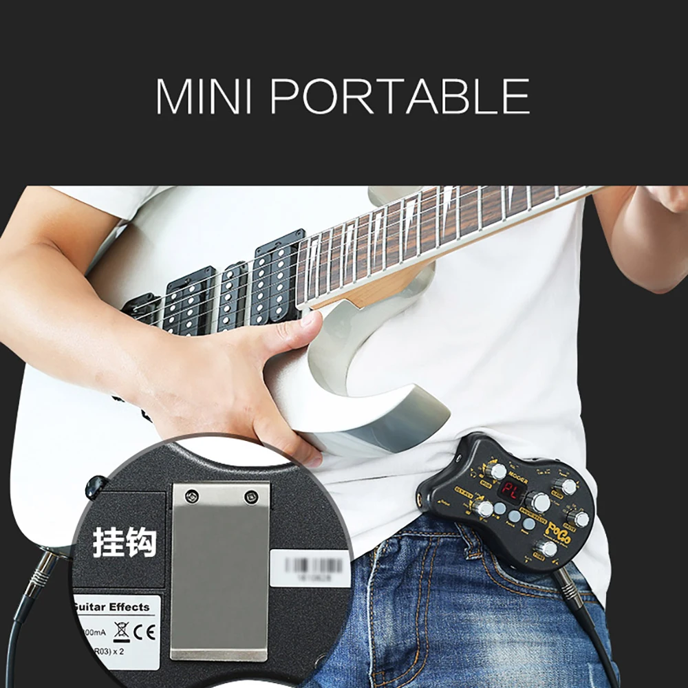 MOOER POGO портативный гитарный Многофункциональный Педальный процессор педаль