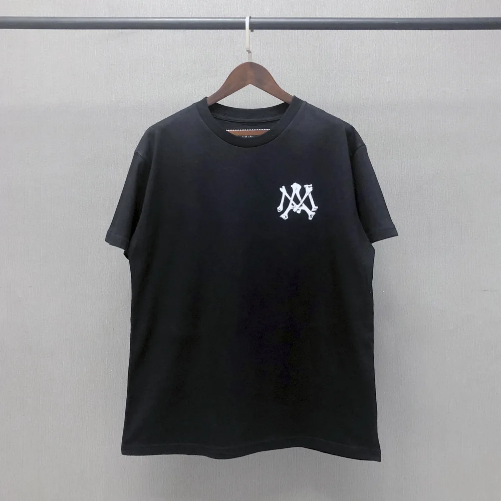 

AMIRI Skeleton Anime Popular Streetwear Best Quality 100% 1:1 Cotton T-shirts Summer Clothes For Women/Men
