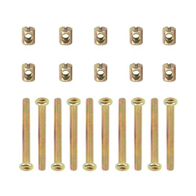 Болты с шестигранной головкой болты мебельный болт резьбой M 6x55 мм бочковые гайки