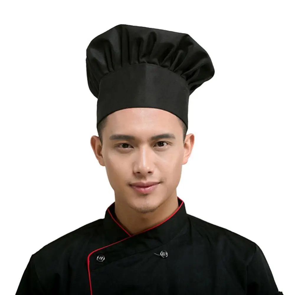 

Restaurant Chef Hat Professional Stretchy Adjustable Men Cap Kitchen Cook Baker Catering Chef Hat Kitchen Workwear Hat
