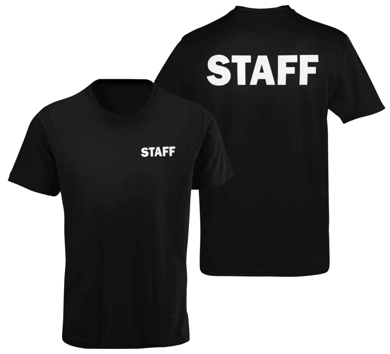 Простая футболка с надписью «Staff» Летняя Хлопковая мужская футболка с круглым вырезом и коротким рукавом Новинка