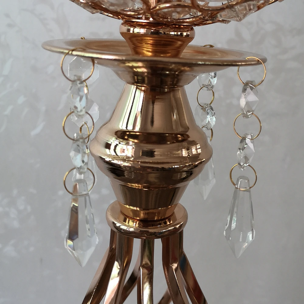 Хрустальный подсвечник металлический Свадебный канделябр/центральный элемент