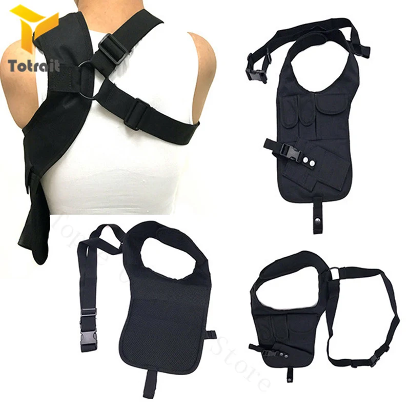 TOtrait Tactical Anti Theft Safety Hidden Gun Holster Nylon subaxillary Underarm Pistol Pouch Shoulder Bag Left Right Hand | Спорт и