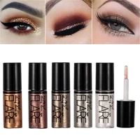 5 color metallic shiny eyeshadow glitter liquid eyeliner makeup eye liner pen waterproof makeup pigment eyeshadow palette