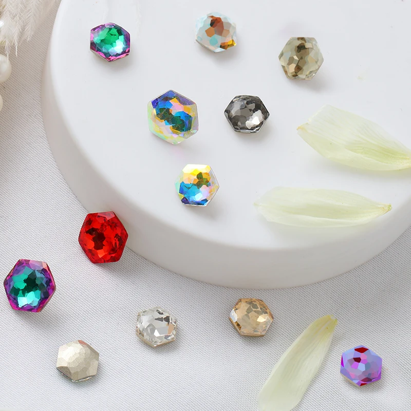 Новинка высокое качество шестиугольник K9 с кристаллами стразы сделай сам одежда