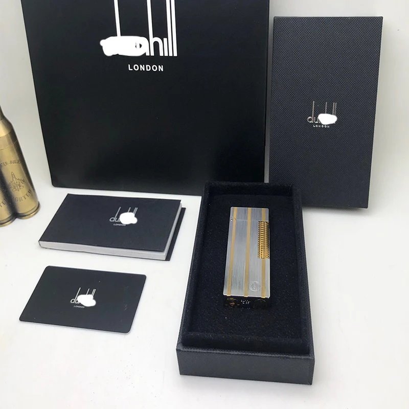 

100% new vintage dupont gas lighter gas cigarette lighter polished jet gasoline flint lighter metal gas lighter