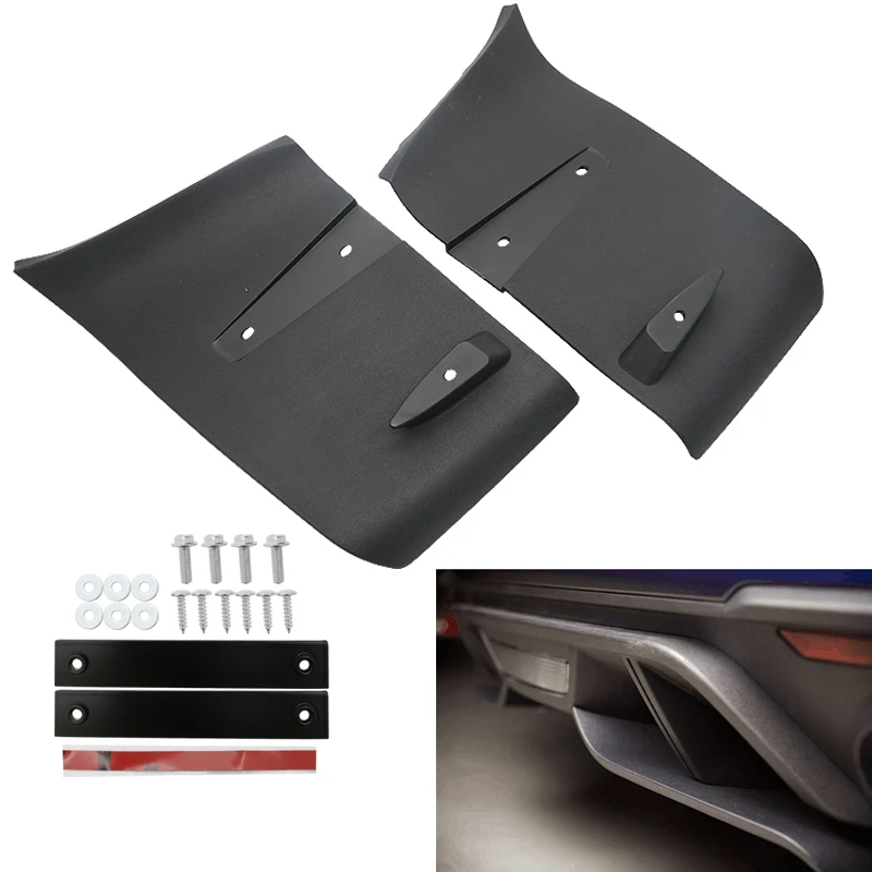 2 шт. ABS задний бампер для губ воздушный диффузор Valance фольга комплект Ford Mustang 2018 2019