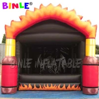 customized logo outdoor advertising inflatable hot sauce stall inflatable promotion food booth for selling