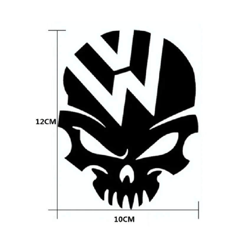 Автомобильная наклейка с черепом переводная картинка демоном на крышку