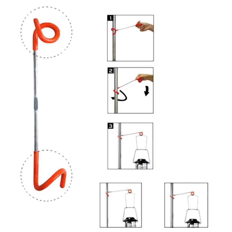 Напольный шатер светильник крюк Фонари подвес для ламп палаточный столб Post