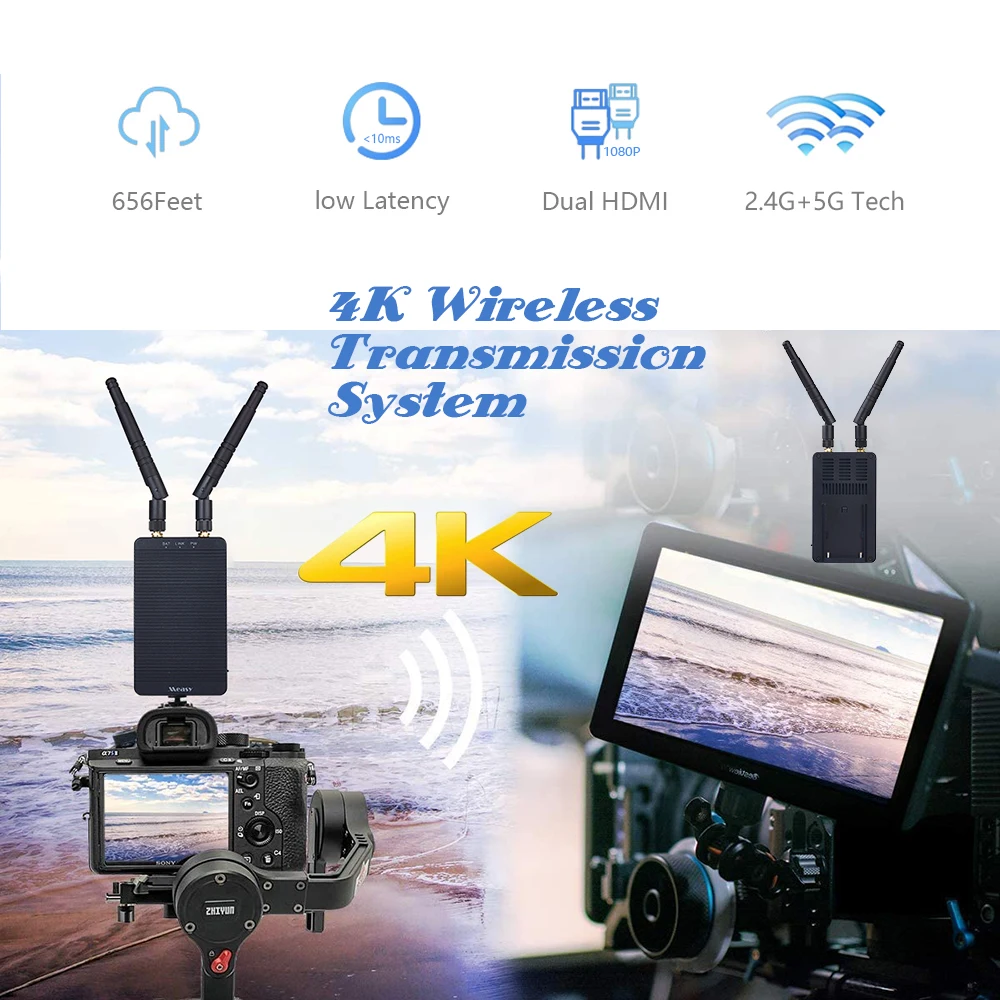 

Measy Tour T1 мини беспроводная передача видео 4K 5G HD изображение передатчик приемник HDMI для видео фотографии Youtube VS 300S