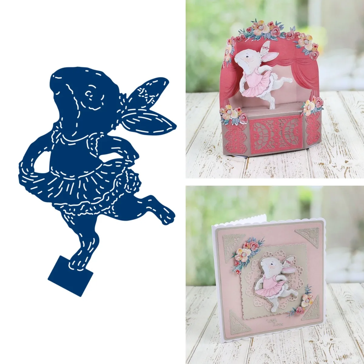 

Running Rabbit Animal Cutting Dies Scrapbook Diary Decoration Stencil Embossing Template DIY Greeting Card Handmade 2021 Big Die