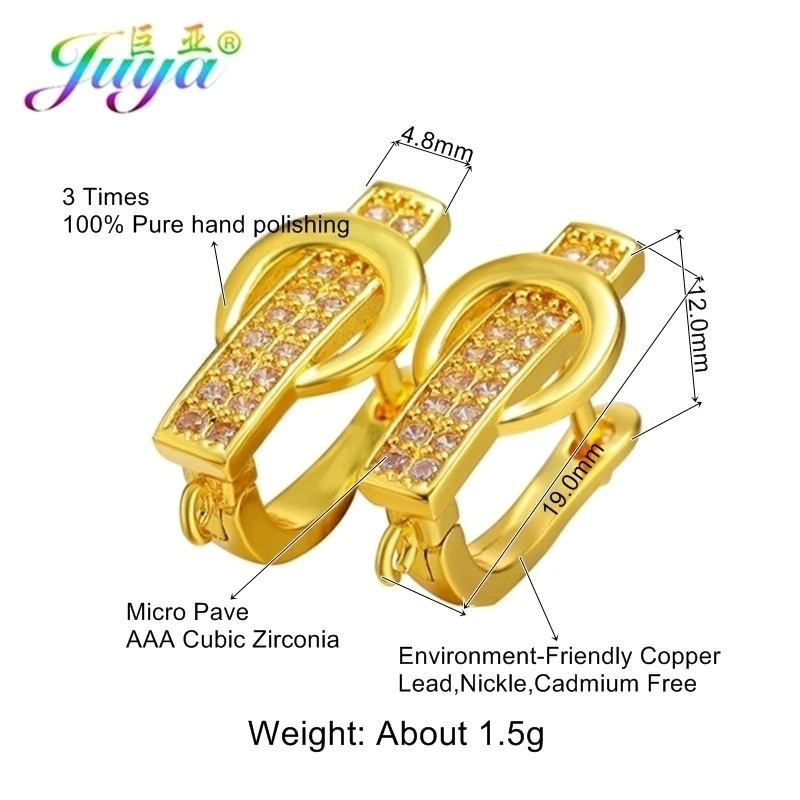 Серьги Крючки для сережек Juya золотистые/серебристые изготовления ручной работы