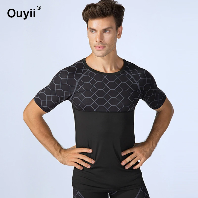 Новинка футболка для бега фитнеса принт сетки спортивная одежда баскетбол