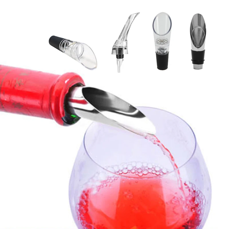 1 предмет Новинка Ликера аэрация вина Графин выливной носик потока красное вино