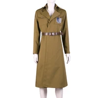attack on titan scout regiment investigation corps long military coat cosplay