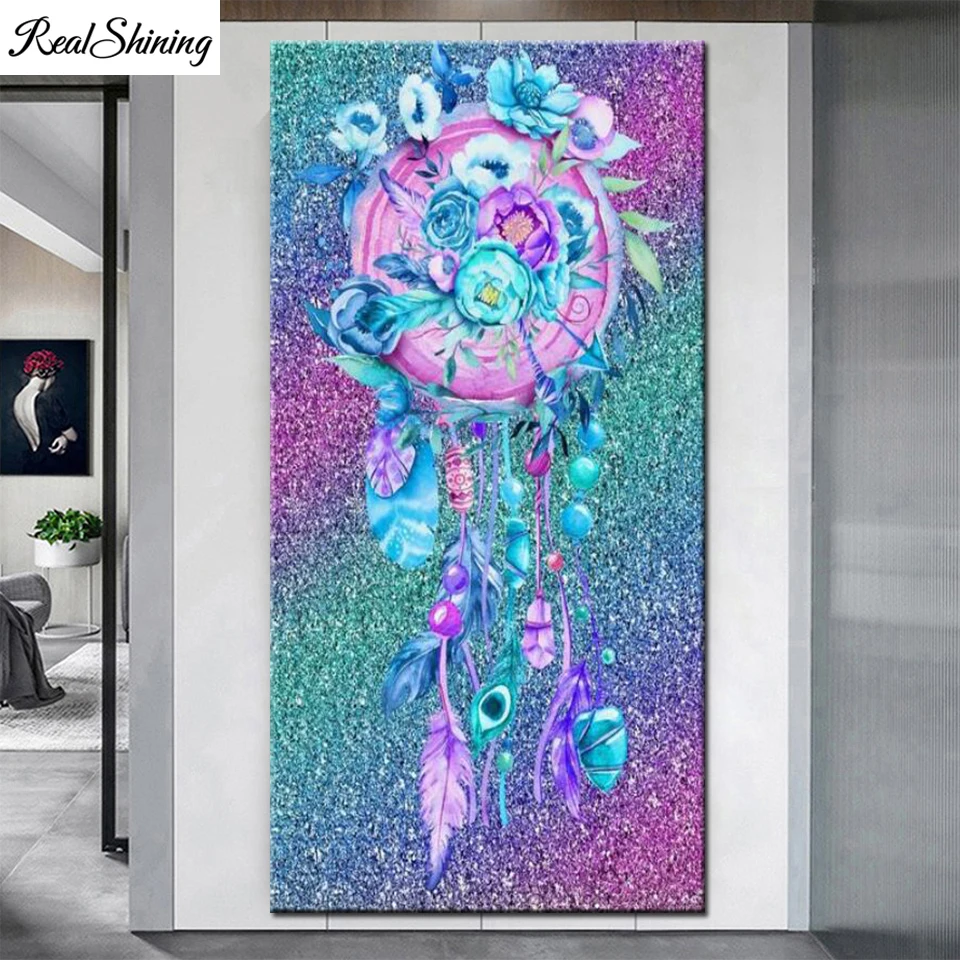 

Colored feathers diamond mosaic full square diamond embroidery icon 5d diy diamond painting 100% 2021 Best gift large F1115