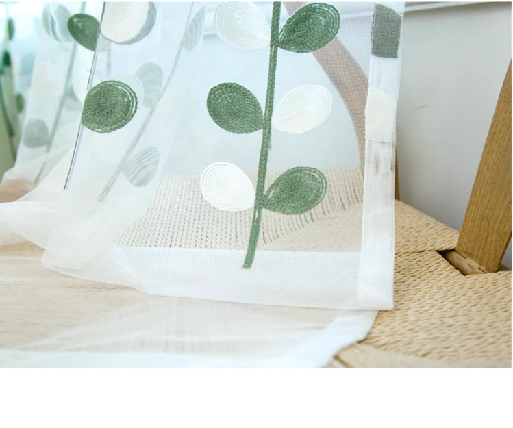 Вышитая занавеска на окна газовое волнистое окно газовая сетчатая балкон для