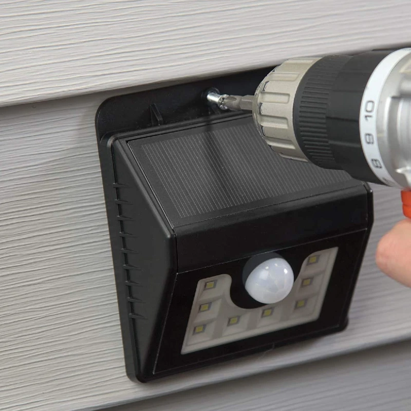 Солнечный свет Открытый датчик движения 8 Светодиодный прожектор широкоугольный