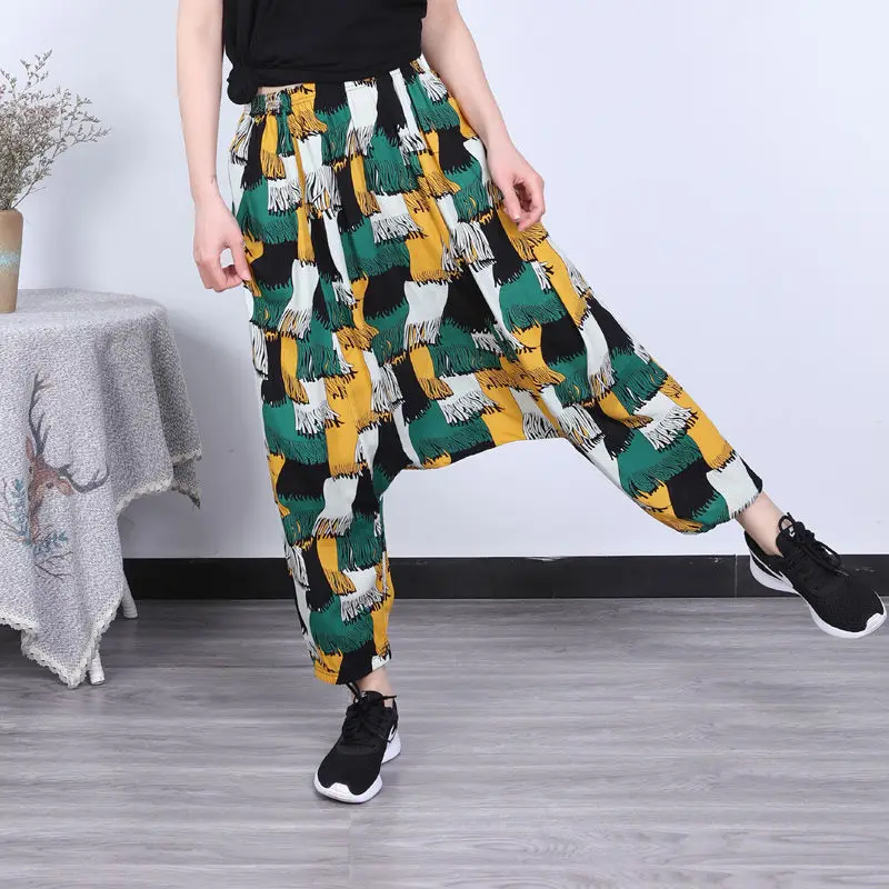 

Nepalese design big crotch pants baggy pants women's casual pants low crotch beach pants personality versatile Harem Pants