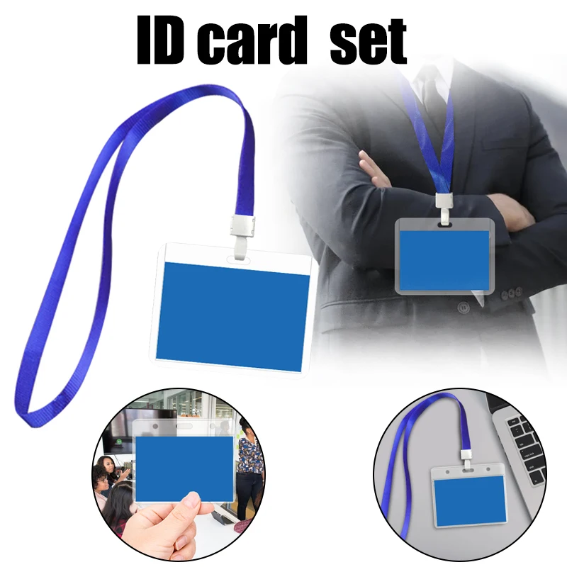 

Вертикальный протектор для карт, ремешок для карт и аксессуары, жесткий/мягкий прозрачный чехол для ID-бейджа из полиэтилена для проверки пр...