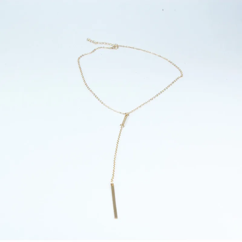 Модное ювелирное изделие золотого цвета длинное ожерелье с кисточкой