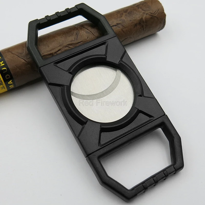 COHIBA большое кольцо датчик сигары резак из нержавеющей стали сигары Гладкие двойные металлические острые лезвия табака резка карманный портативный