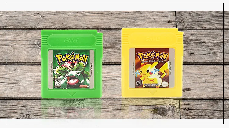 Игры Pokemon GBC серии 16 бит видеоигры картридж консоль карта Классическая карточная