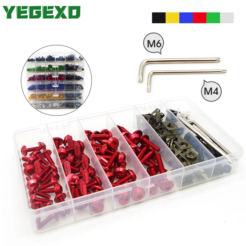 

Pit bike atv сплав Болты обтекаемой формы комплект болты для кузовных работ гайка для cbf 125 nc750x f800gs zx6r pcx125 gy6 cb1000r z900 ninja400 adv150