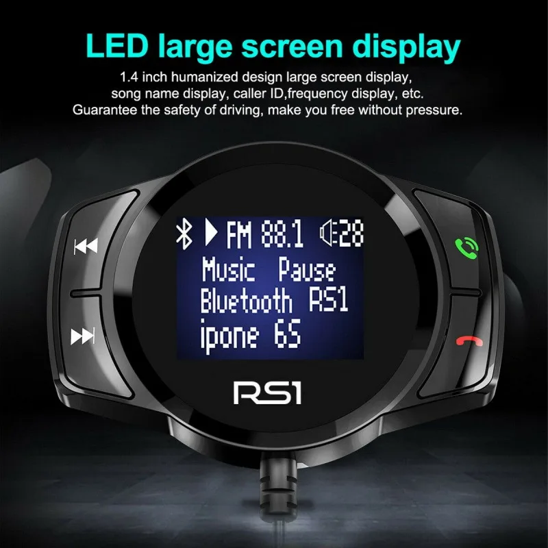 Беспроводной Bluetooth USB автомобильный комплект lcd SD fm-передатчик MP3-плеер Магнитный Громкая связь автомобильный комплект радио аудио адаптер