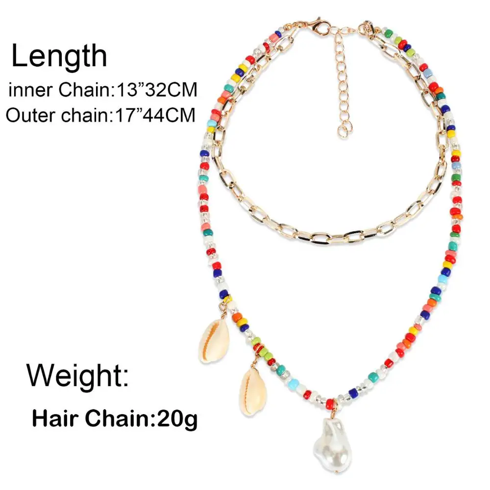 Многослойное массивное ожерелье из бисера Модный новый дизайн для ожерелья