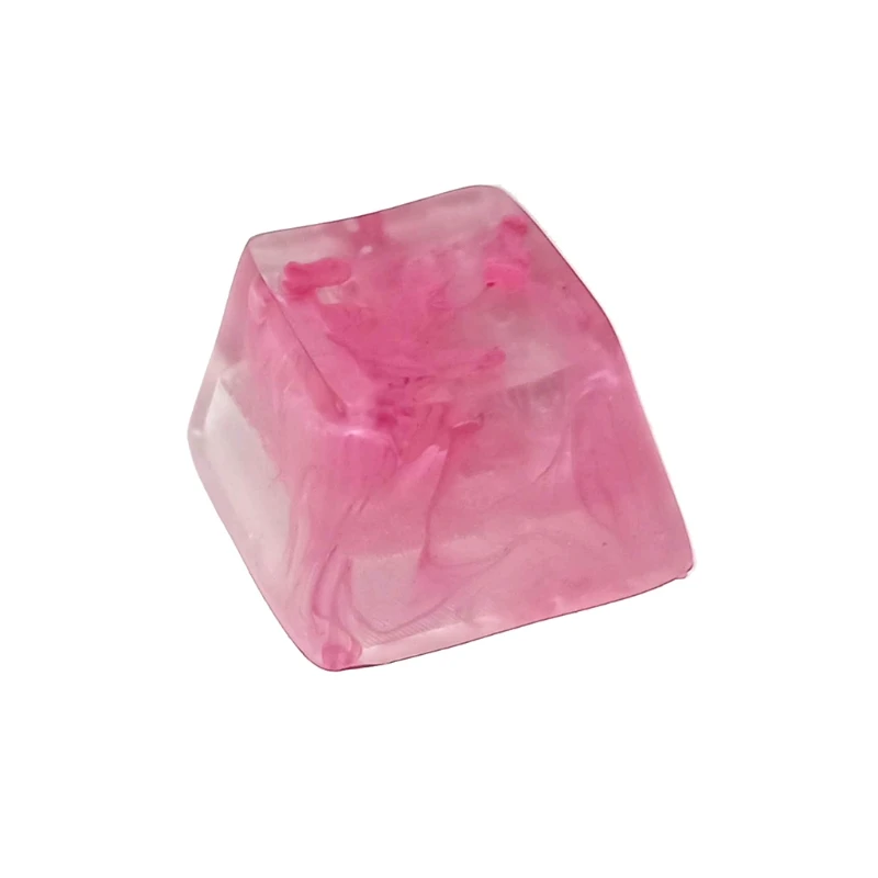 

Only Keycap,DIY Backlit Translucent Keycap 1 Key Pink Smog Keycap for Mechanical Keyboard Installation Cherry Profile R4