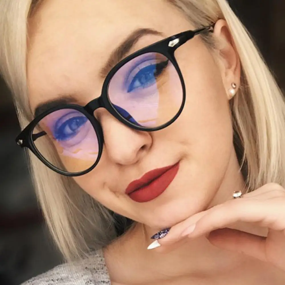 Модные очки для женщин и мужчин, винтажные круглые прозрачные очки, оправа для очков, прозрачные линзы, оправа для очков унисекс