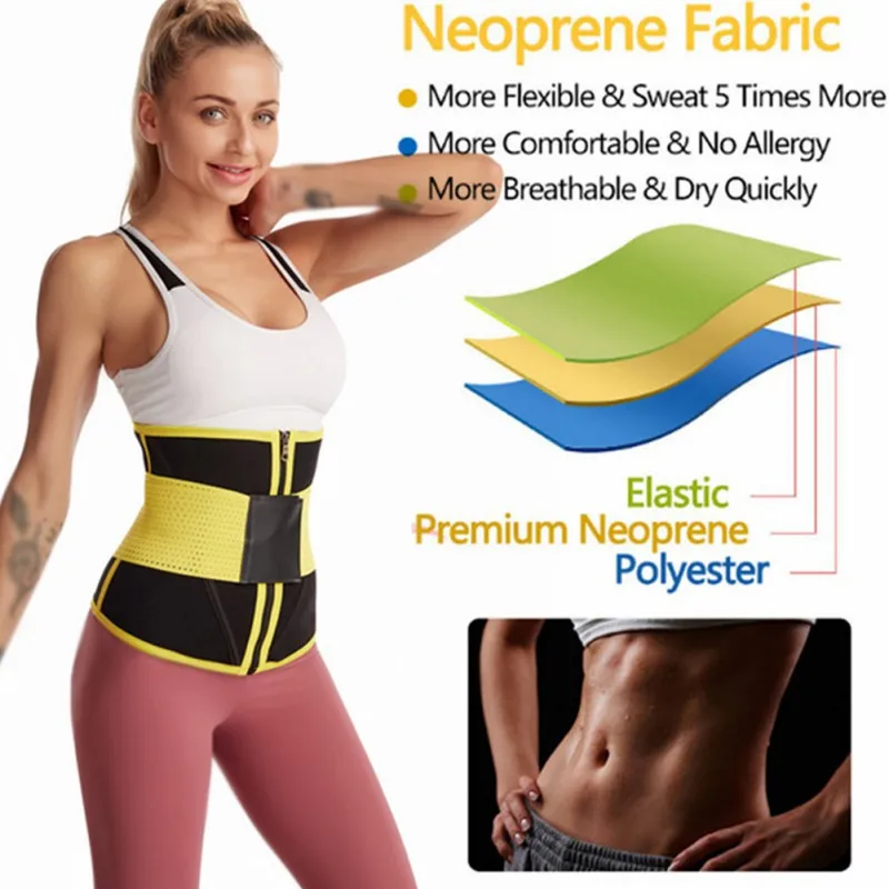 

Для женщин талии тренер неопрена корсет для занятий спортом Сауна для талии Cincher для живота Управление Пот пояс для похудения спортивный по...