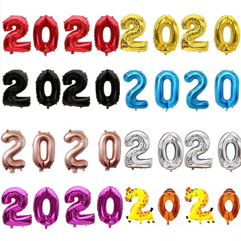 Новый год 2020 1 шт 16 'ཛྷ'' 40 ''номер фольги шар Декор для дома воздушные