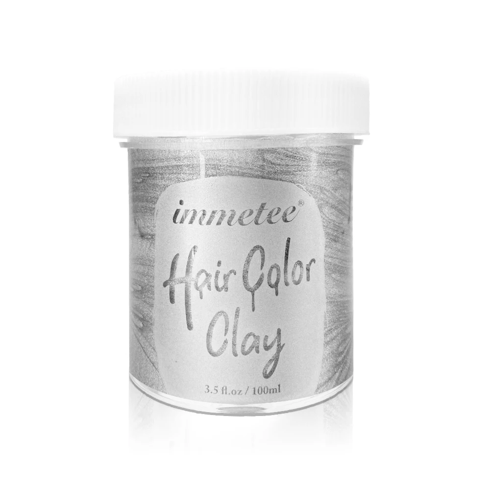 IMMETEE цветной воск для волос Стайлинг помада серебристый бабушка серый