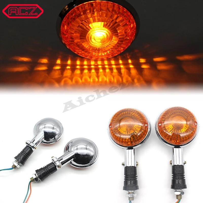 

ACZ Motorcycle Left&Right 12V Turn Signal Lights Blinker Indicator Shift Light Flashers For YAMAHA XJ750 XVS 650 XVZ1300 XV250