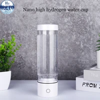 rechargeable nano high hydrogen rich water generator bottle anti aging electrolysis alkaline ionizer mini pure h2 gas ventilator