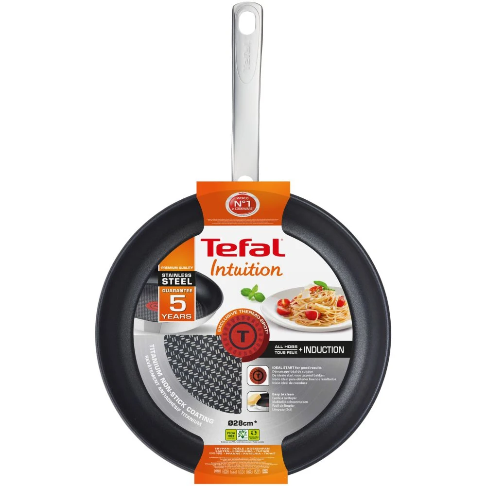 Сковорода TEFAL Intuiton SS2 A7030524 26 см без крышки черный [2100102435] | Дом и сад