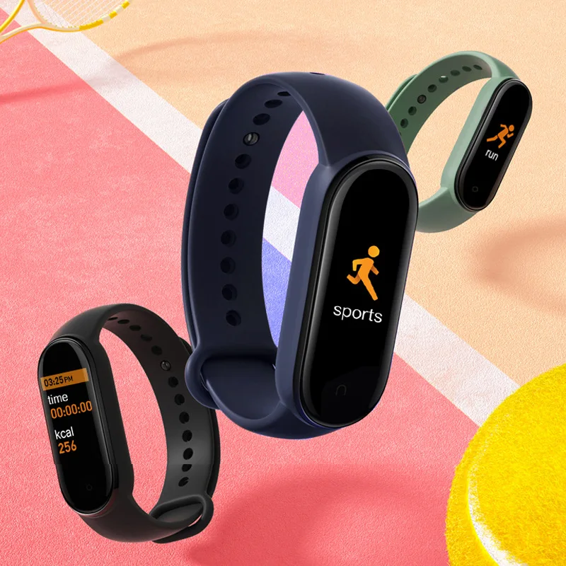 

M5 smart bracelet new color screen heart rate and blood pressure monitoring magnetic bluetooth health sports pedometer bracelet
