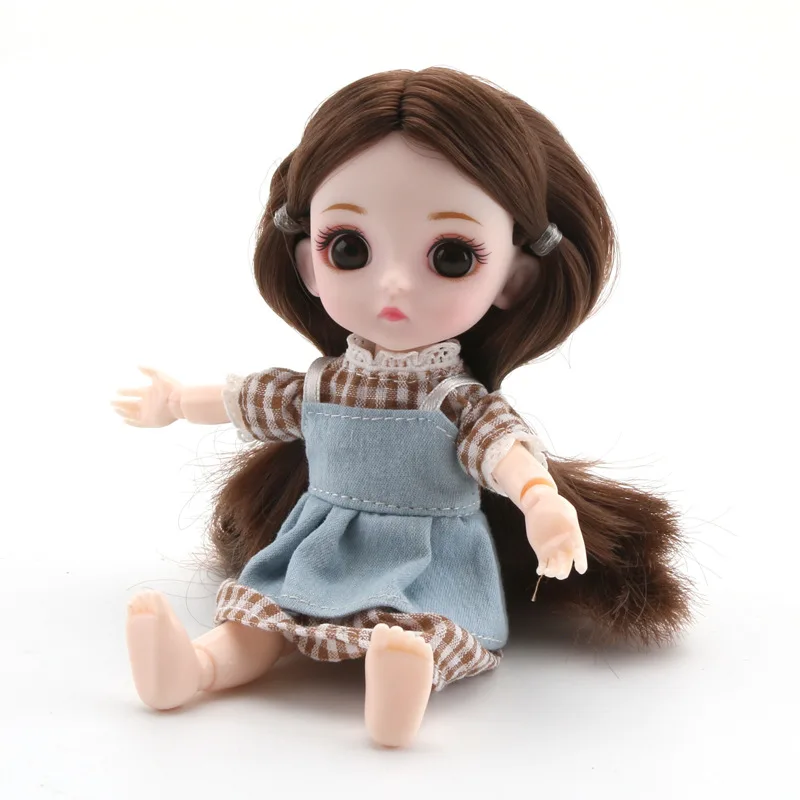 16 см BJD куклы игрушки с одеждой аксессуары мини-кукла для маленькой девочки 13