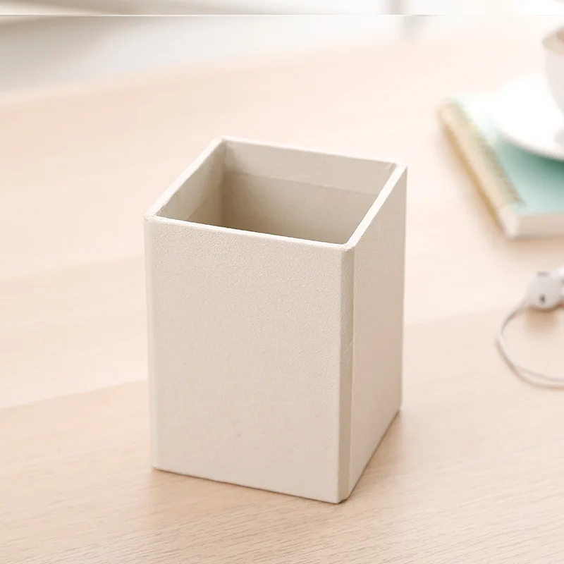 

Paper Pen Holder Pencil Holder, Aluminum Desktop Pencil Cup Stationery Organizer Pen and Pencil Holder for Desk