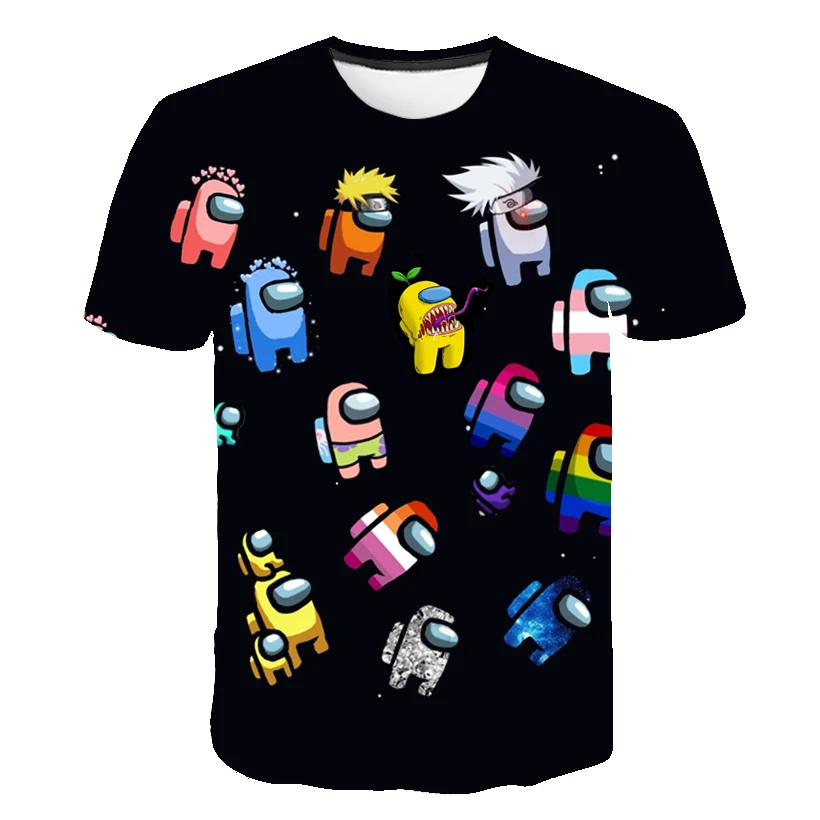 

Summer Children Boys And Girls Short Sleeve T-Shirt Hot Game Cartoon Character Costumes, 3D Printing O-neck